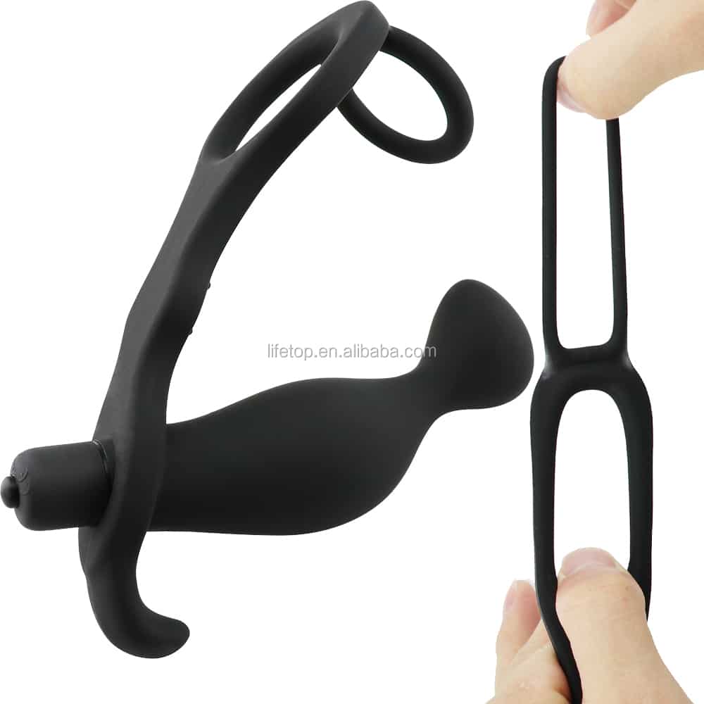 10 Mode Vibrating Man Prostate Massage Tool With Cock Ring And Balls ...