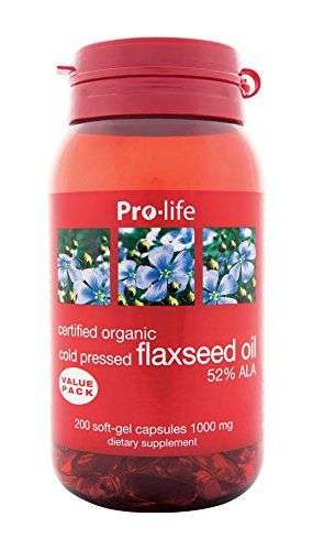 Flaxseed Oil by Prolife Certified Organic Flaxseed Oil Support Heart ...