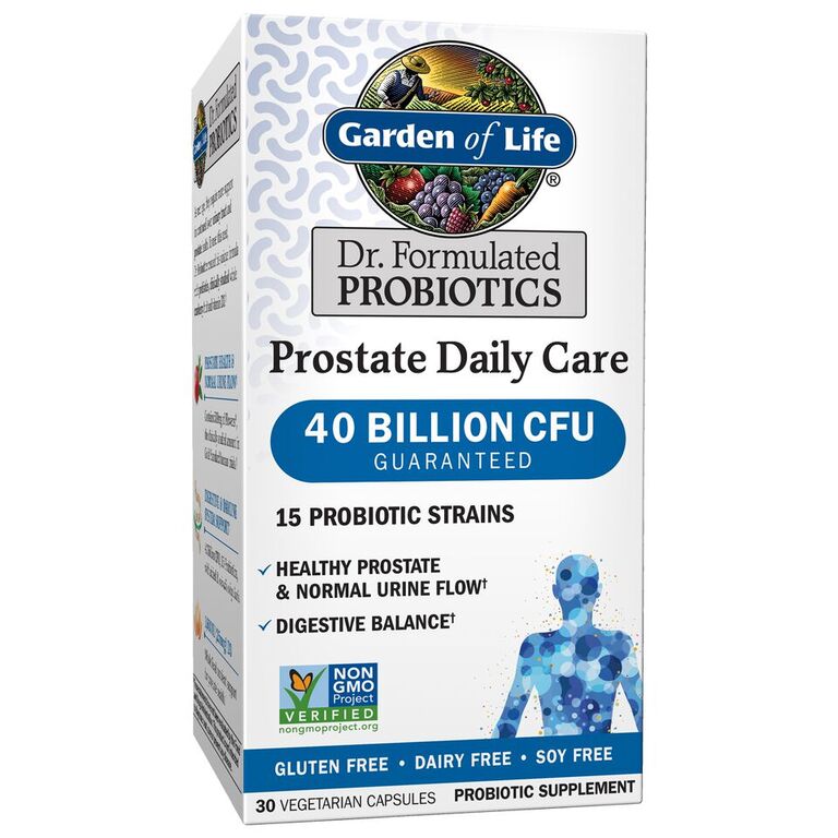Garden of Life Dr. Formulated Prostate Probiotic Capsules, 40 Billion ...