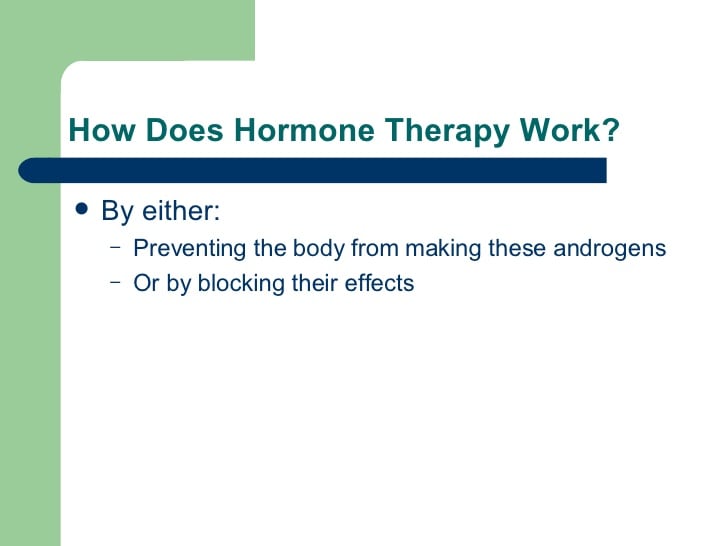 Hormonal Therapy In Prostate Cancer