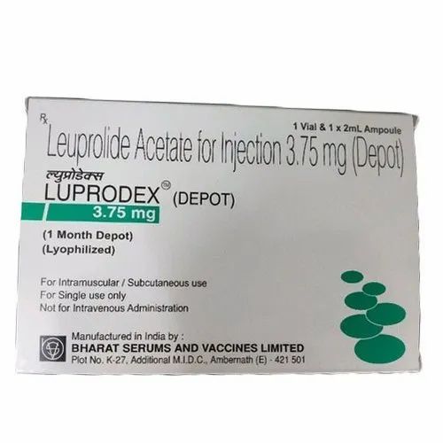 Leuprolide (3.75mg) Luprodex Depot 3.75mg Injection, 1.2 Ml, Treatment ...