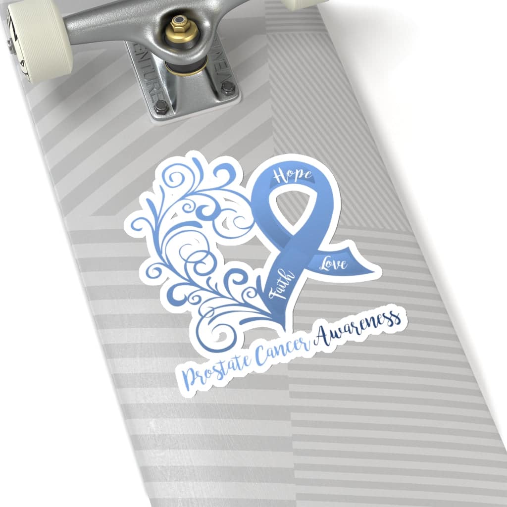 Prostate Cancer Awareness Heart Car Sticker (6 X 6)  Faith Hope Love ...