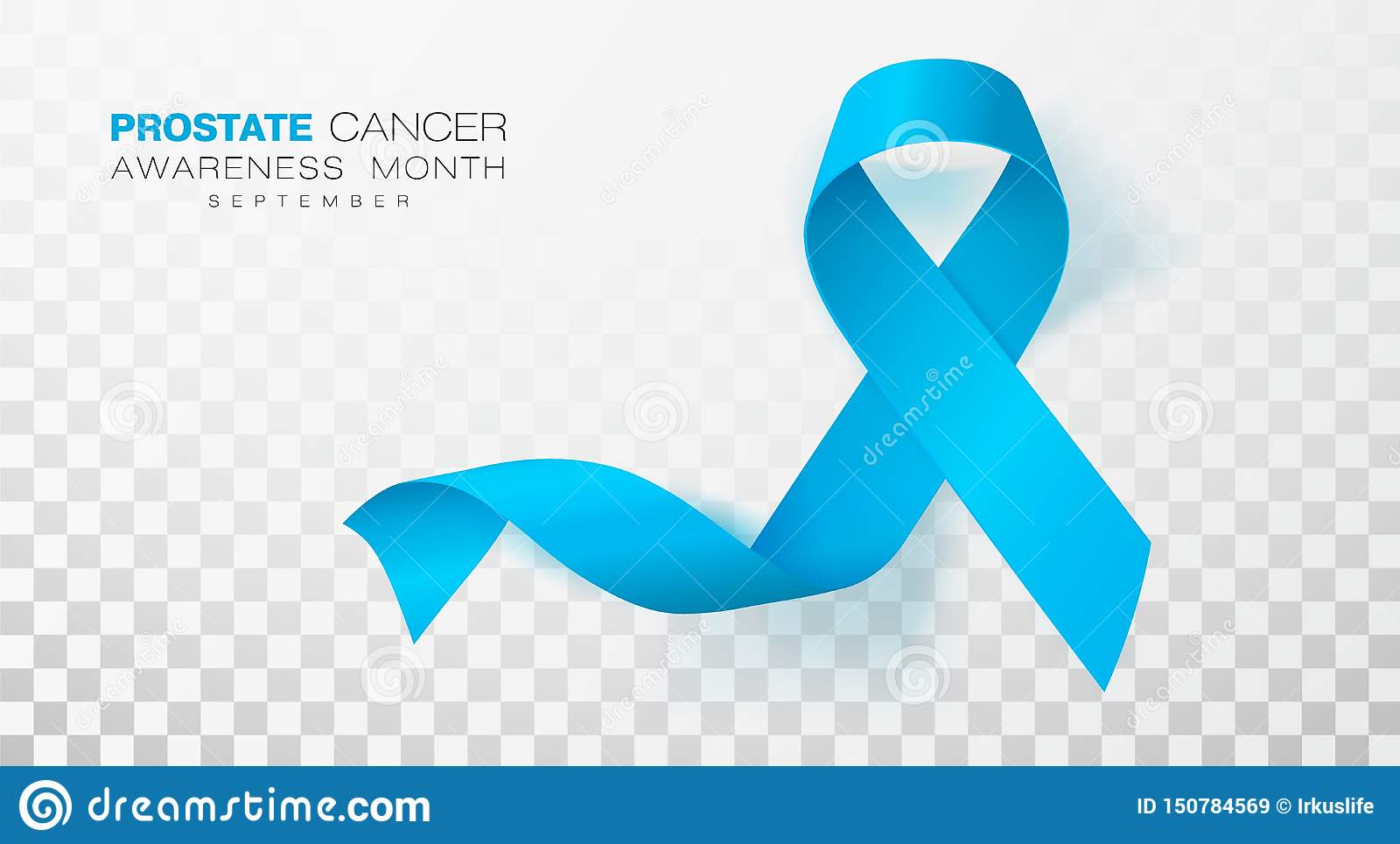 Prostate Cancer Awareness Month. Light Blue Color Ribbon ...