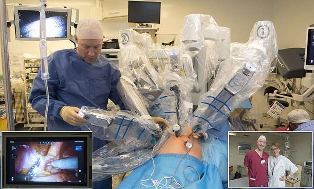 robot surgery could save men from prostate cancer daily mail online