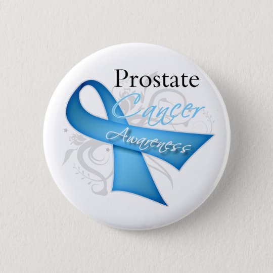 Scroll Ribbon Prostate Cancer Awareness 6 Cm Round Badge ...