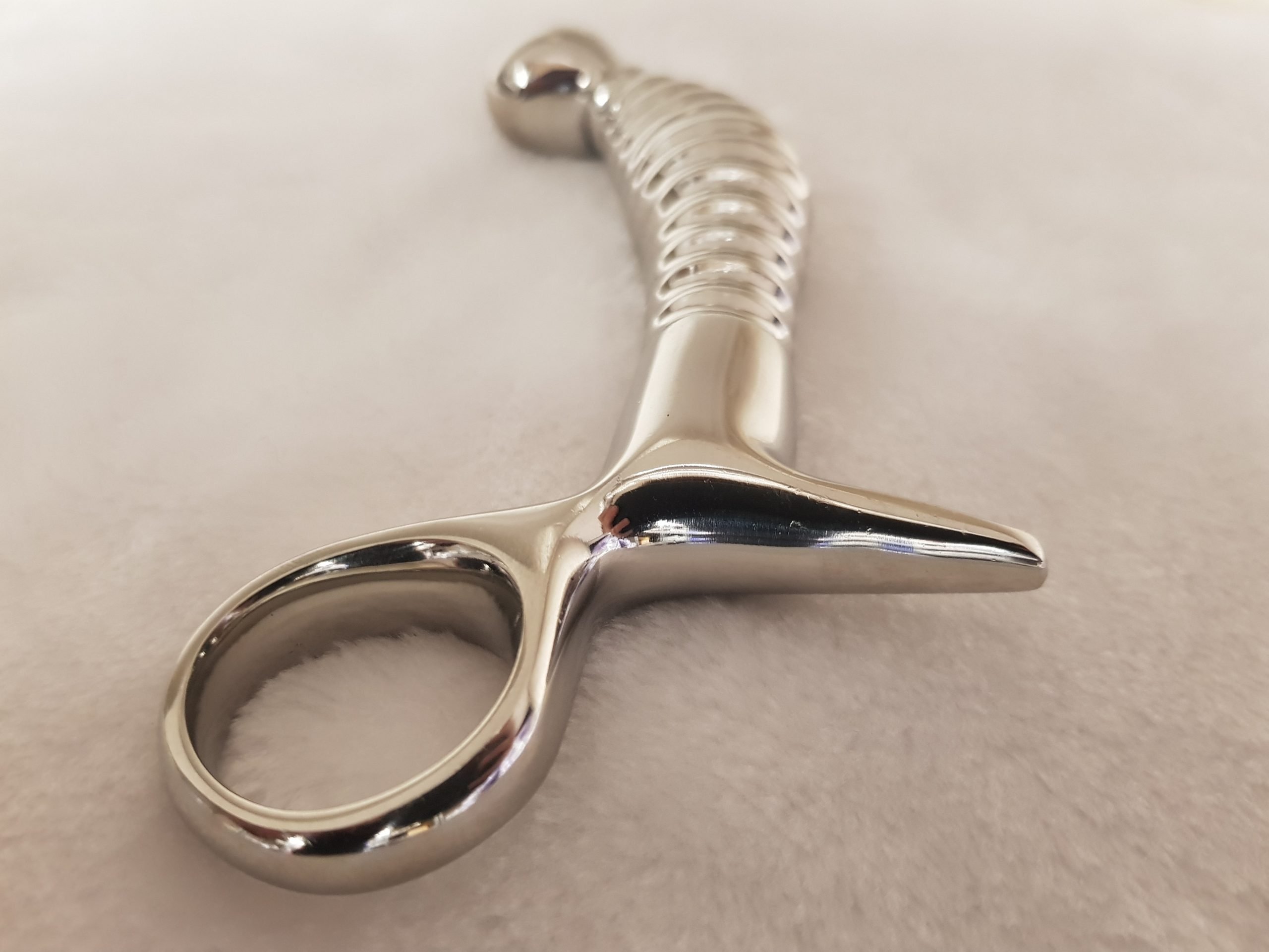 Stainless Steel Prostate Massager with threaded handle ...