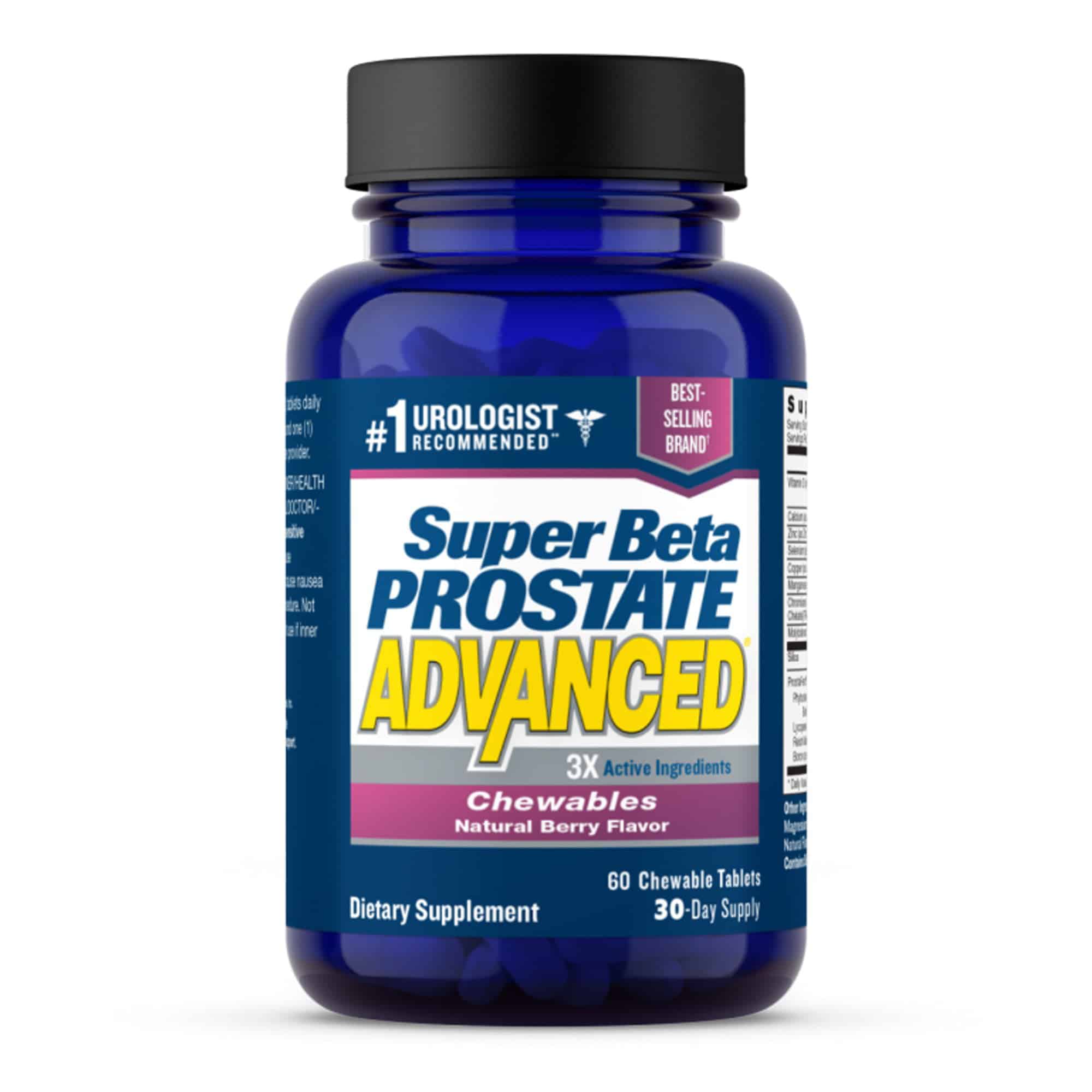 Super Beta Prostate Advanced Chewables Natural Berry