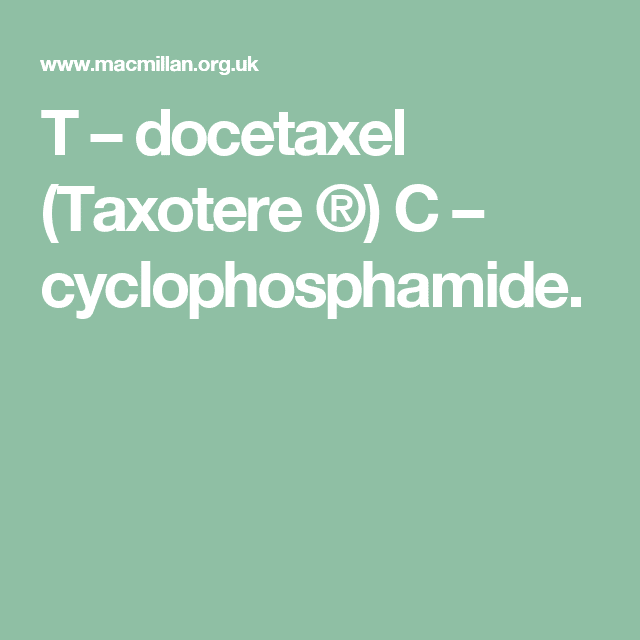 What Is Docetaxel Chemotherapy