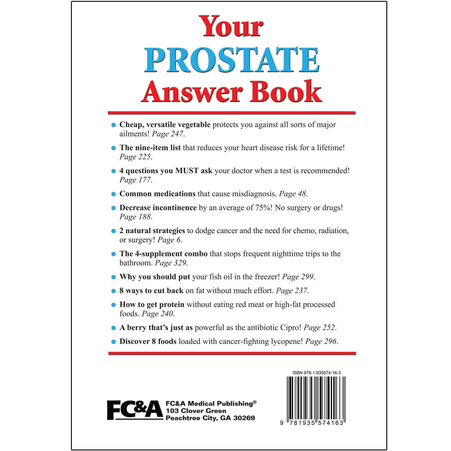 Your Prostate Answer Book  FC& A Store